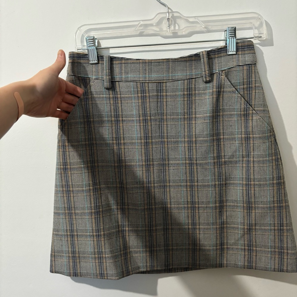 NEW FRANK & OAK PLAID MINISKIRT - Picture 4 of 8